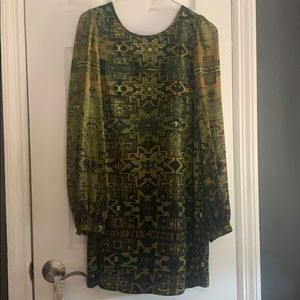 Mini 70s print Cocktail dress